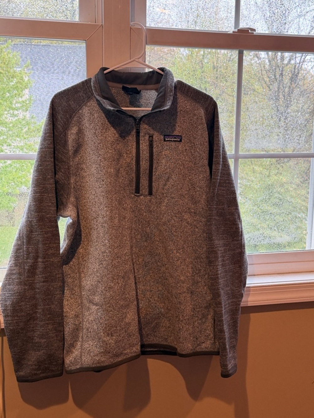 Patagonia Heather Gray Half-Zip Fleece Pullover